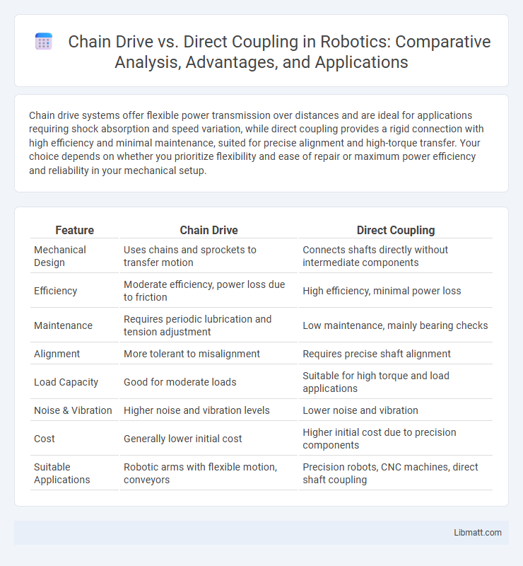 Chain Drive vs. Direct Coupling in Robotics: Comparative Analysis, Advantages, and Applications
