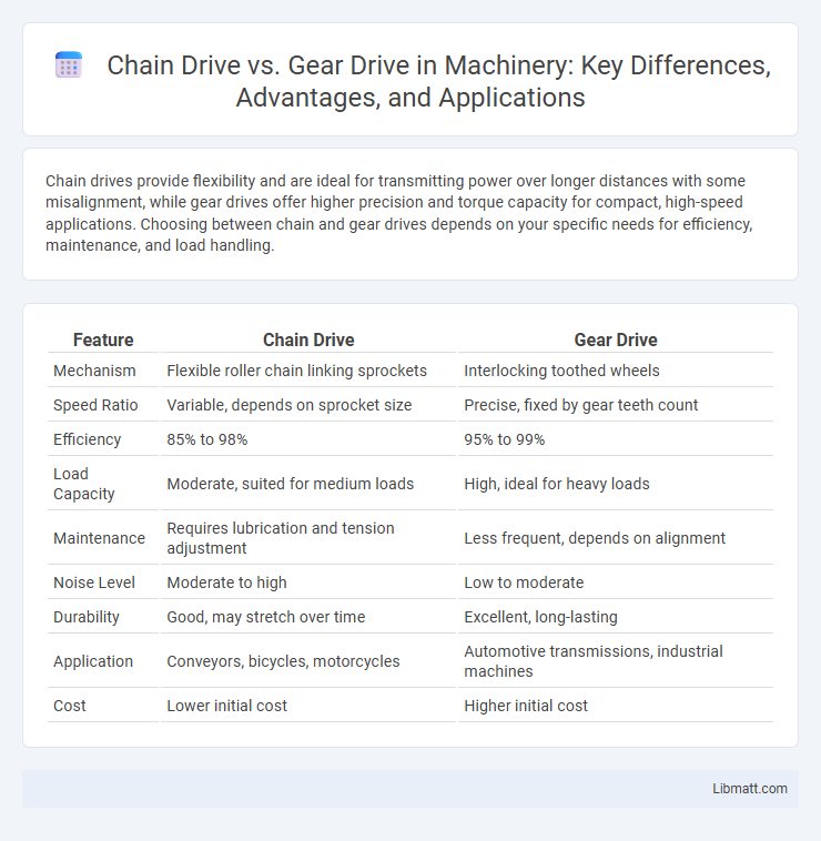 Chain Drive vs. Gear Drive in Machinery: Key Differences, Advantages, and Applications