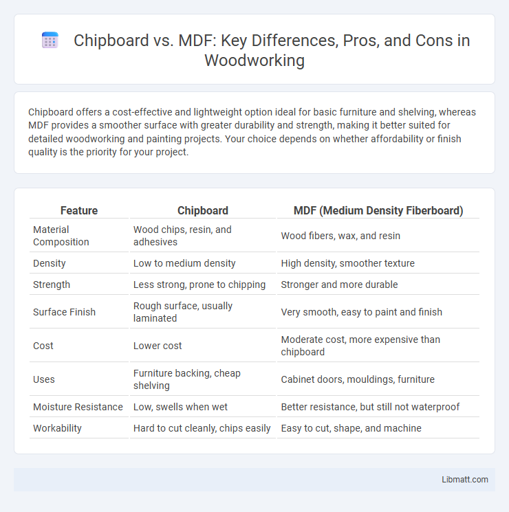Chipboard vs. MDF: Key Differences, Pros, and Cons in Woodworking