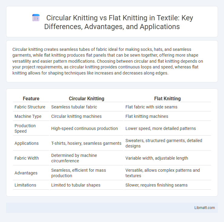 Circular Knitting vs Flat Knitting in Textile: Key Differences, Advantages, and Applications