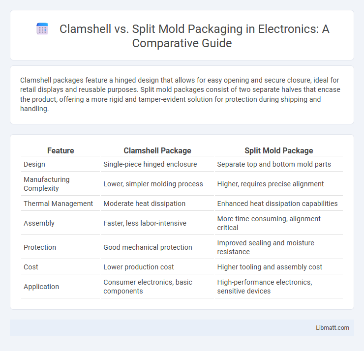 Clamshell vs. Split Mold Packaging in Electronics: A Comparative Guide