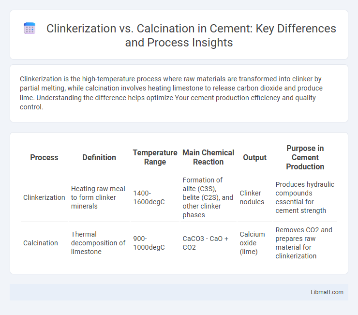 Clinkerization vs. Calcination in Cement: Key Differences and Process Insights