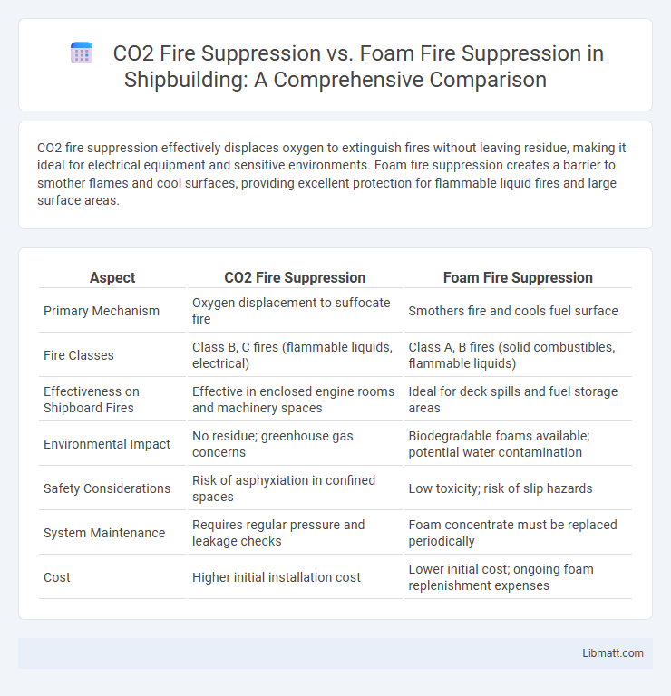 CO2 Fire Suppression vs. Foam Fire Suppression in Shipbuilding: A Comprehensive Comparison