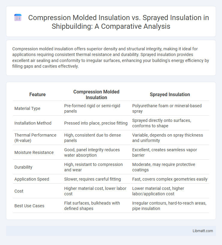 Compression Molded Insulation vs. Sprayed Insulation in Shipbuilding: A Comparative Analysis