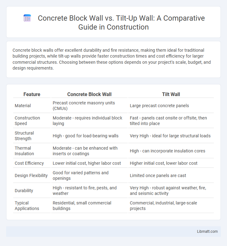 Concrete Block Wall vs. Tilt-Up Wall: A Comparative Guide in Construction