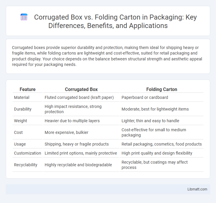 Corrugated Box vs. Folding Carton in Packaging: Key Differences, Benefits, and Applications