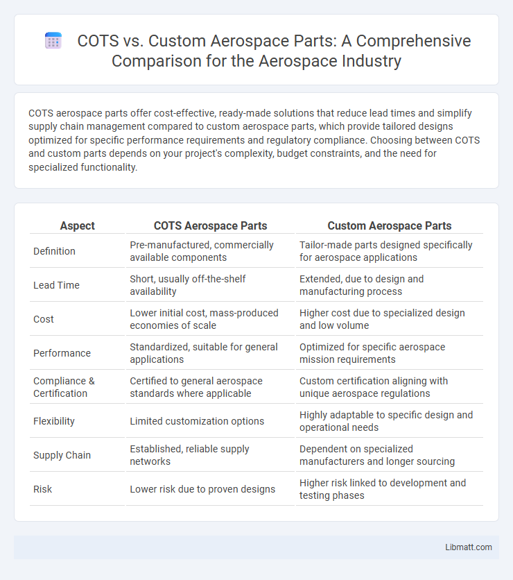 COTS vs. Custom Aerospace Parts: A Comprehensive Comparison for the Aerospace Industry