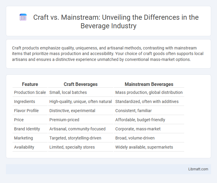 Craft vs. Mainstream: Unveiling the Differences in the Beverage Industry