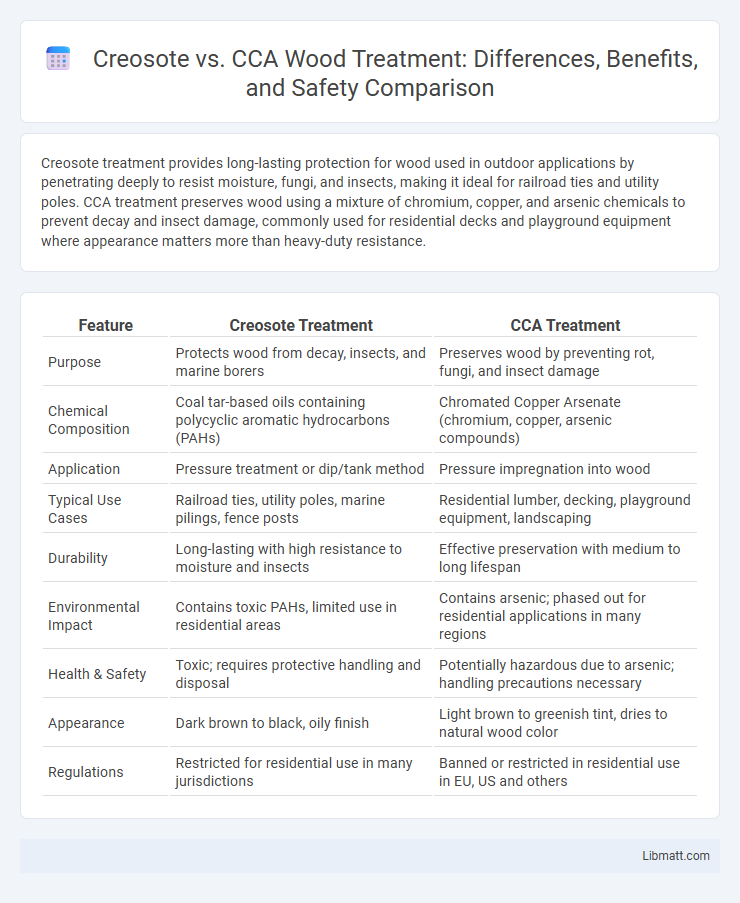 Creosote vs. CCA Wood Treatment: Differences, Benefits, and Safety Comparison