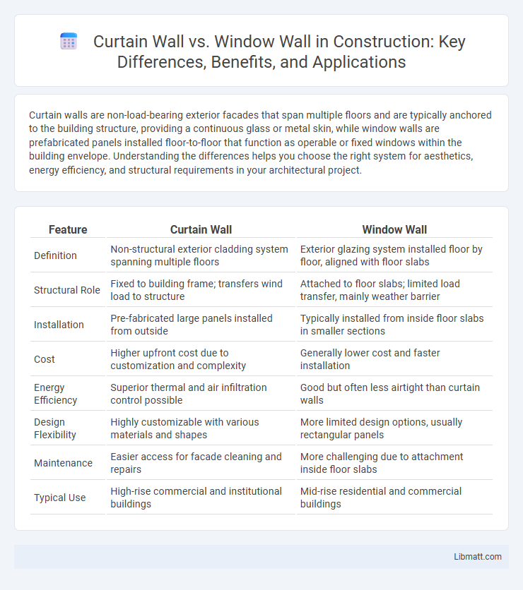 Curtain Wall vs. Window Wall in Construction: Key Differences, Benefits, and Applications