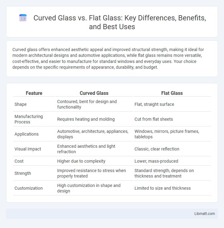 Curved Glass vs. Flat Glass: Key Differences, Benefits, and Best Uses
