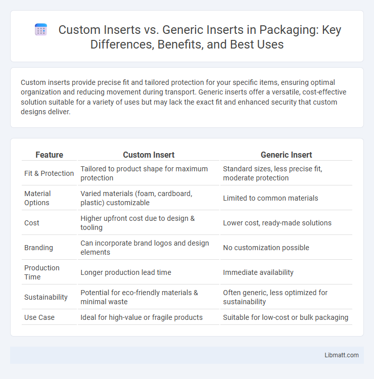 Custom Inserts vs. Generic Inserts in Packaging: Key Differences, Benefits, and Best Uses