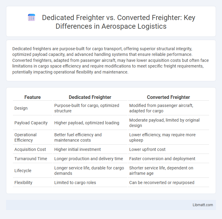 Dedicated Freighter vs. Converted Freighter: Key Differences in Aerospace Logistics