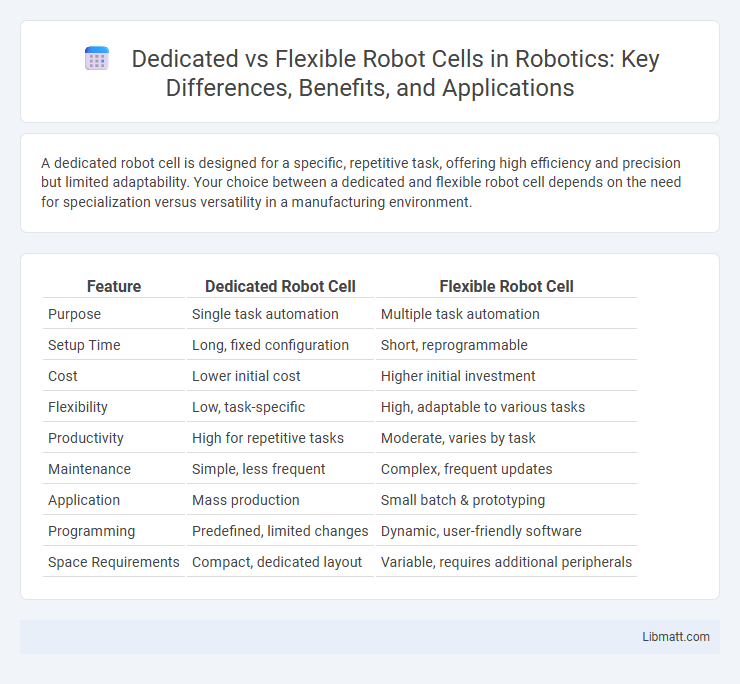 Dedicated vs Flexible Robot Cells in Robotics: Key Differences, Benefits, and Applications