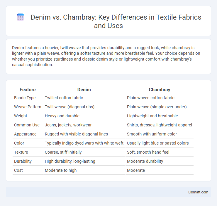 Denim vs. Chambray: Key Differences in Textile Fabrics and Uses