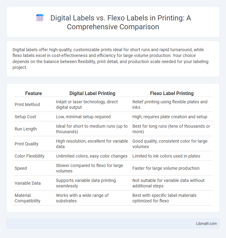 Digital Labels vs. Flexo Labels in Printing: A Comprehensive Comparison