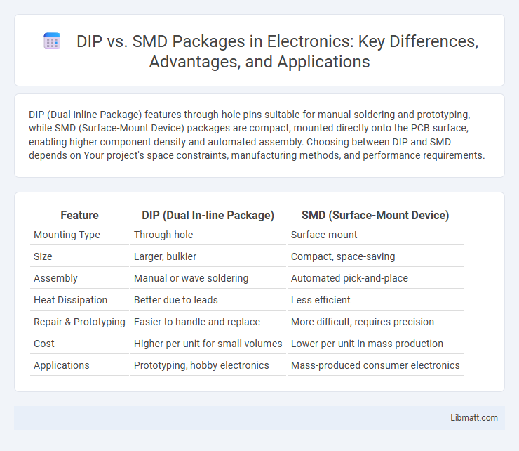 DIP vs. SMD Packages in Electronics: Key Differences, Advantages, and Applications