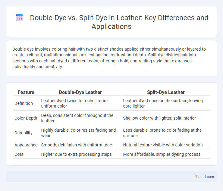 Double-Dye vs. Split-Dye in Leather: Key Differences and Applications