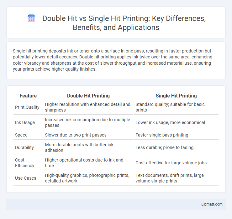 Double Hit vs Single Hit Printing: Key Differences, Benefits, and Applications