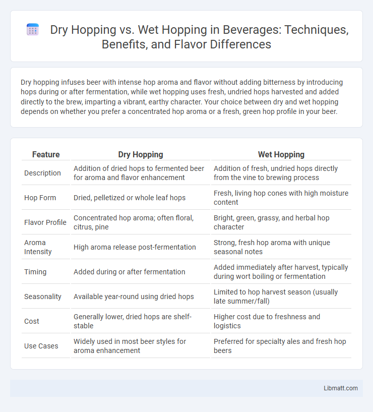 Dry Hopping vs. Wet Hopping in Beverages: Techniques, Benefits, and Flavor Differences