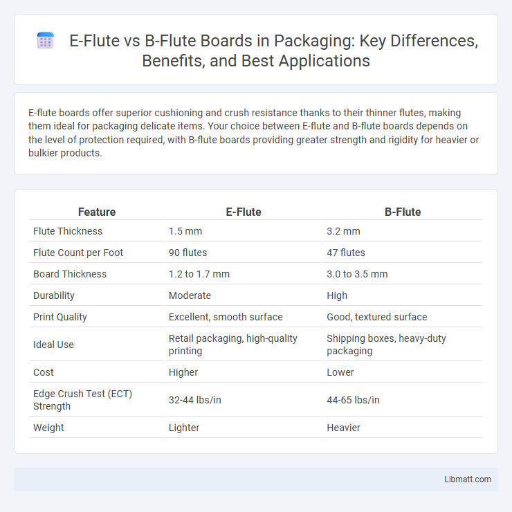 E-Flute vs B-Flute Boards in Packaging: Key Differences, Benefits, and Best Applications