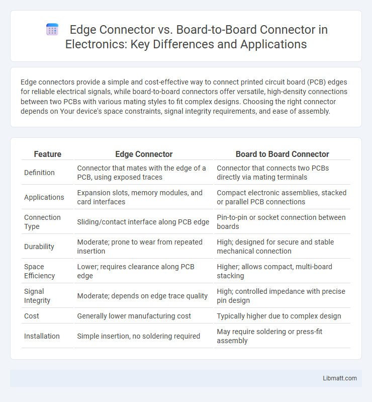 Edge Connector vs. Board-to-Board Connector in Electronics: Key Differences and Applications