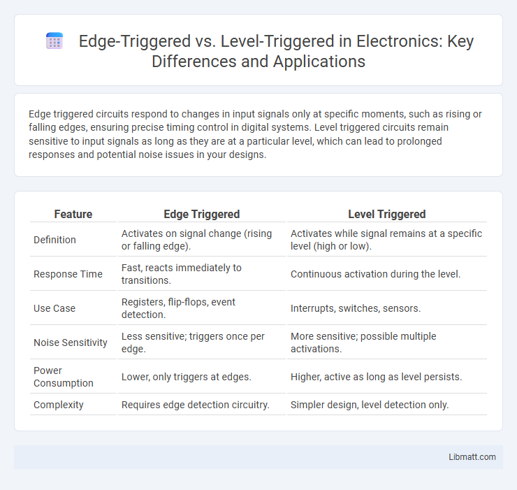 Edge-Triggered vs. Level-Triggered in Electronics: Key Differences and Applications