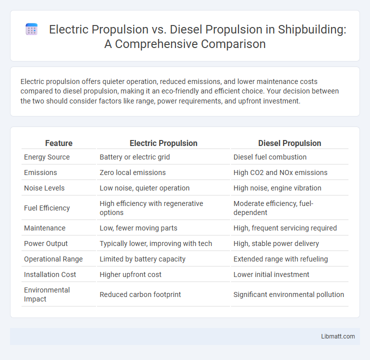 Electric Propulsion vs. Diesel Propulsion in Shipbuilding: A Comprehensive Comparison