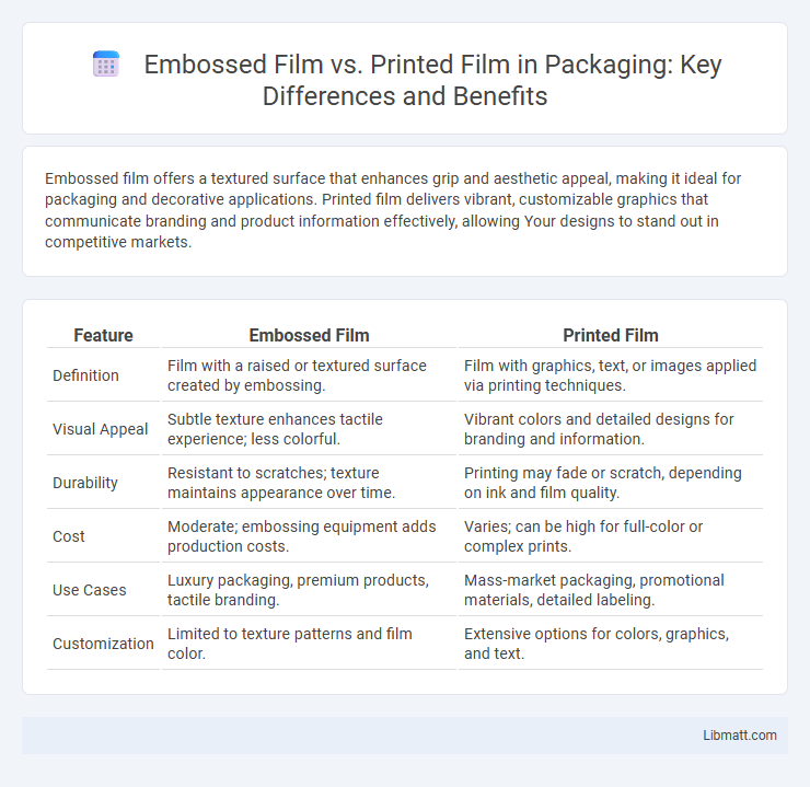 Embossed Film vs. Printed Film in Packaging: Key Differences and Benefits