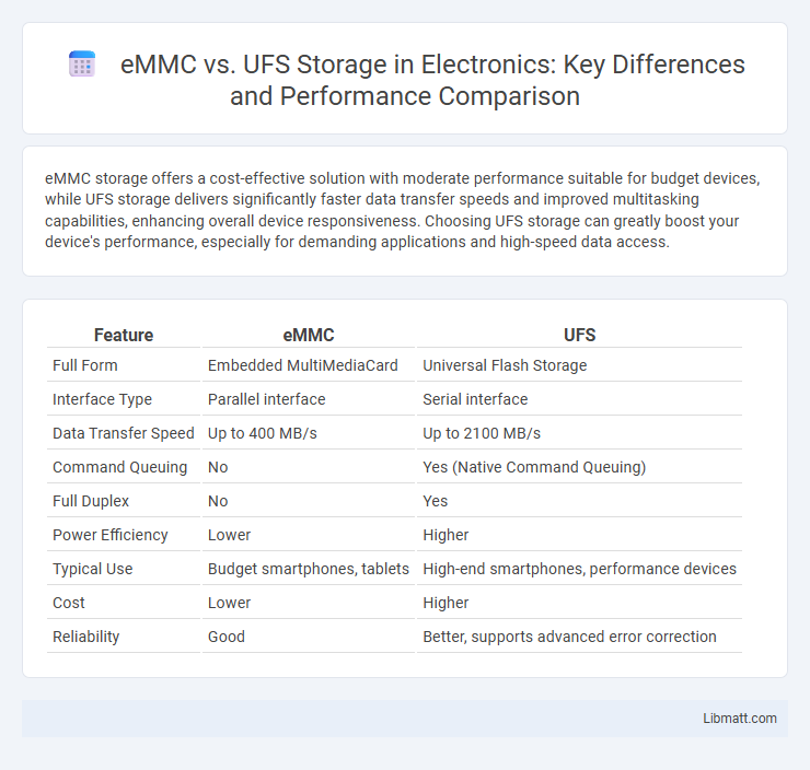 eMMC vs. UFS Storage in Electronics: Key Differences and Performance Comparison