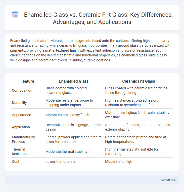 Enamelled Glass vs. Ceramic Frit Glass: Key Differences, Advantages, and Applications