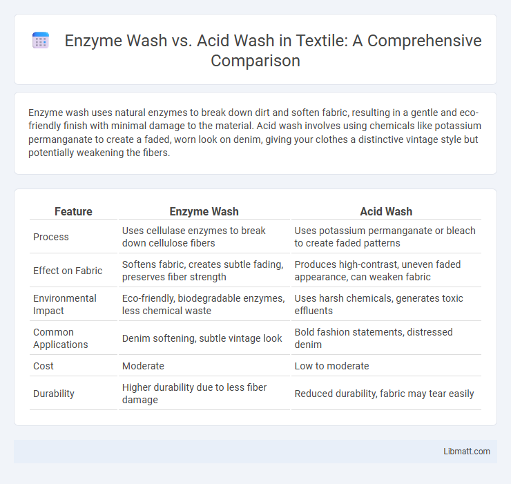 Enzyme Wash vs. Acid Wash in Textile: A Comprehensive Comparison