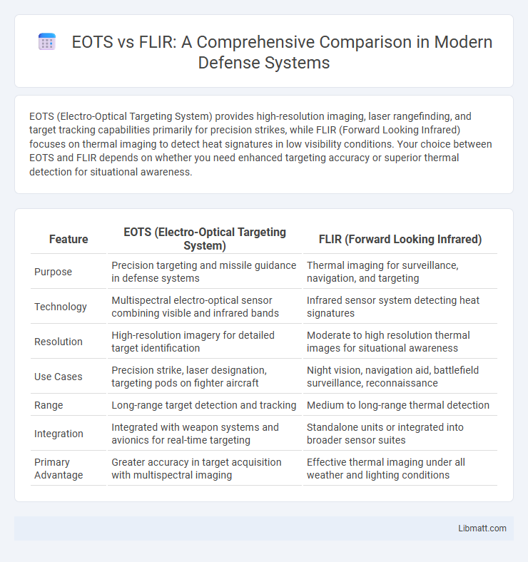 EOTS vs FLIR: A Comprehensive Comparison in Modern Defense Systems