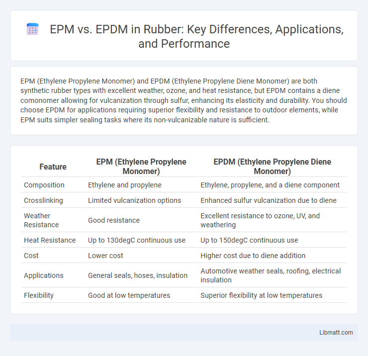 EPM vs. EPDM in Rubber: Key Differences, Applications, and Performance
