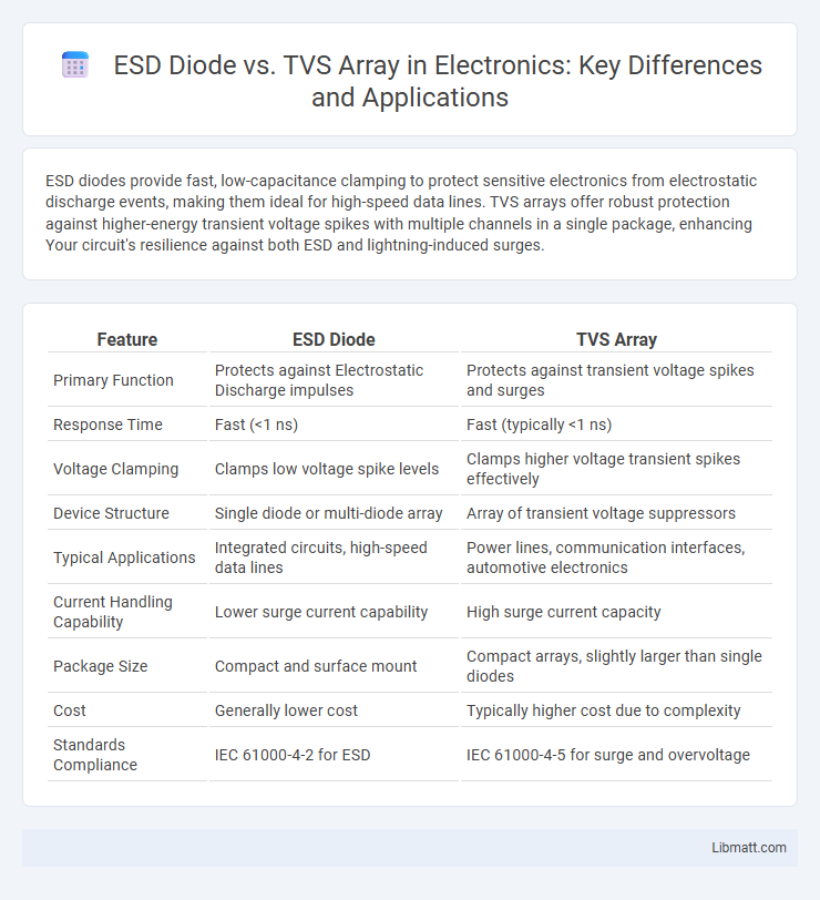ESD Diode vs. TVS Array in Electronics: Key Differences and Applications