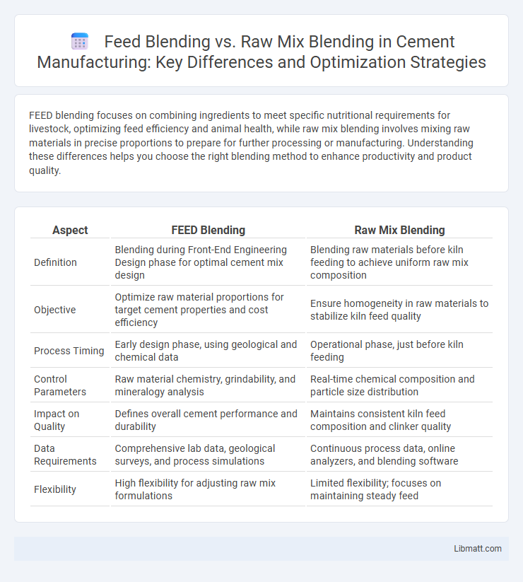 Feed Blending vs. Raw Mix Blending in Cement Manufacturing: Key Differences and Optimization Strategies