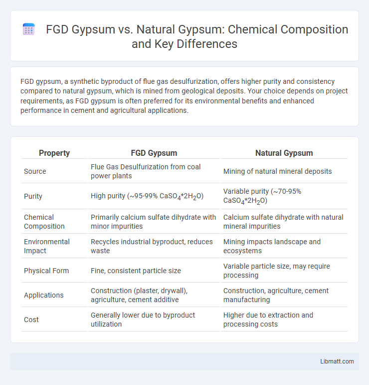 FGD Gypsum vs. Natural Gypsum: Chemical Composition and Key Differences