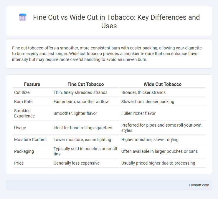 Fine Cut vs Wide Cut in Tobacco: Key Differences and Uses