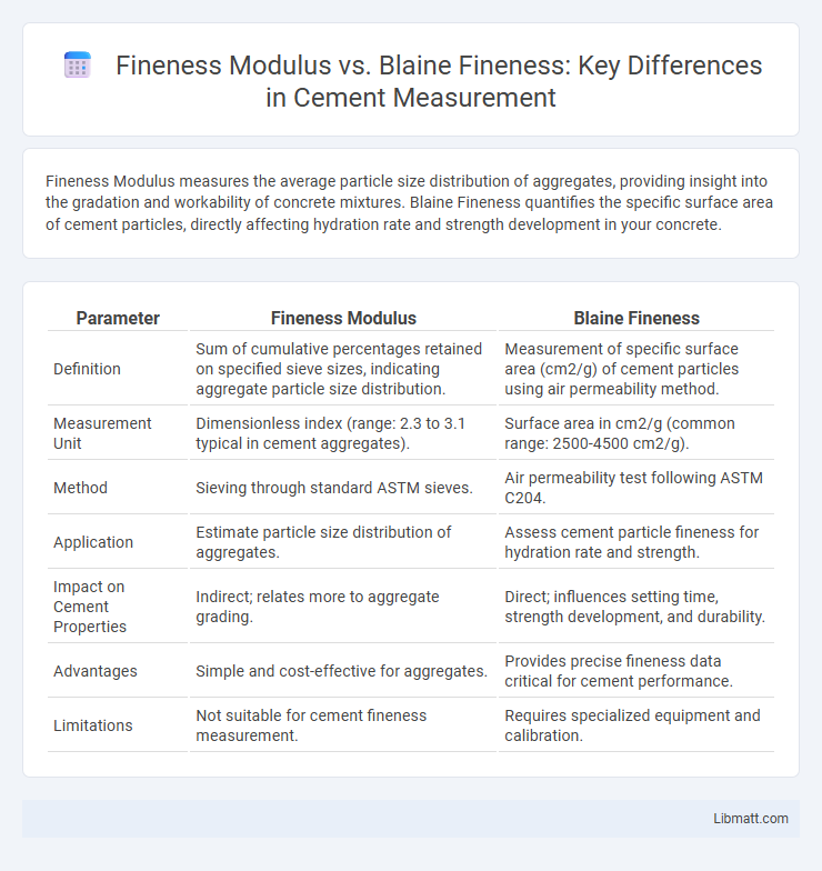 Fineness Modulus vs. Blaine Fineness: Key Differences in Cement Measurement