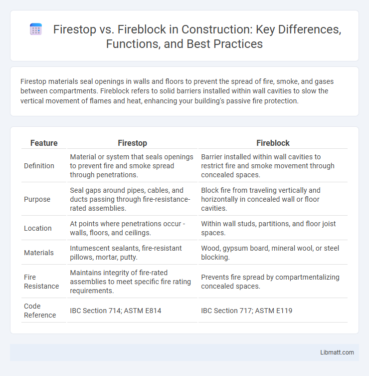 Firestop vs. Fireblock in Construction: Key Differences, Functions, and Best Practices