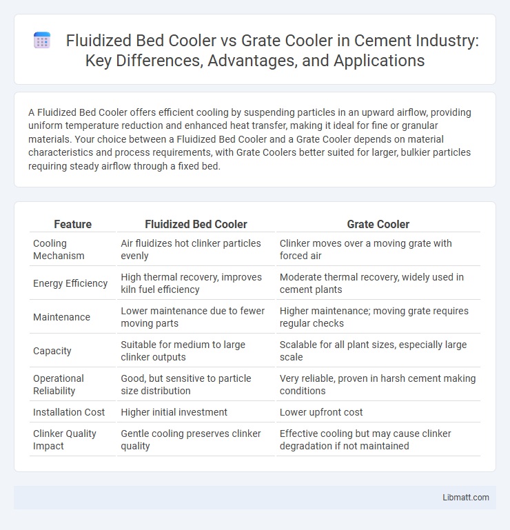 Fluidized Bed Cooler vs Grate Cooler in Cement Industry: Key Differences, Advantages, and Applications