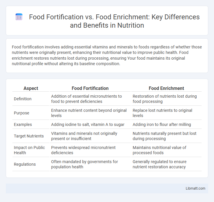 Food Fortification vs. Food Enrichment: Key Differences and Benefits in Nutrition