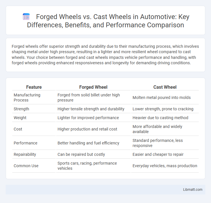 Forged Wheels vs. Cast Wheels in Automotive: Key Differences, Benefits, and Performance Comparison