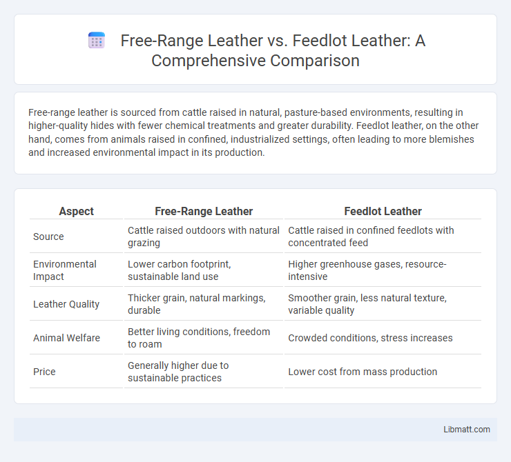 Free-Range Leather vs. Feedlot Leather: A Comprehensive Comparison