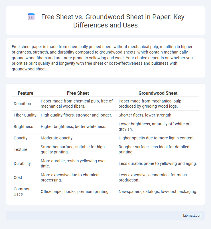 Free Sheet vs. Groundwood Sheet in Paper: Key Differences and Uses