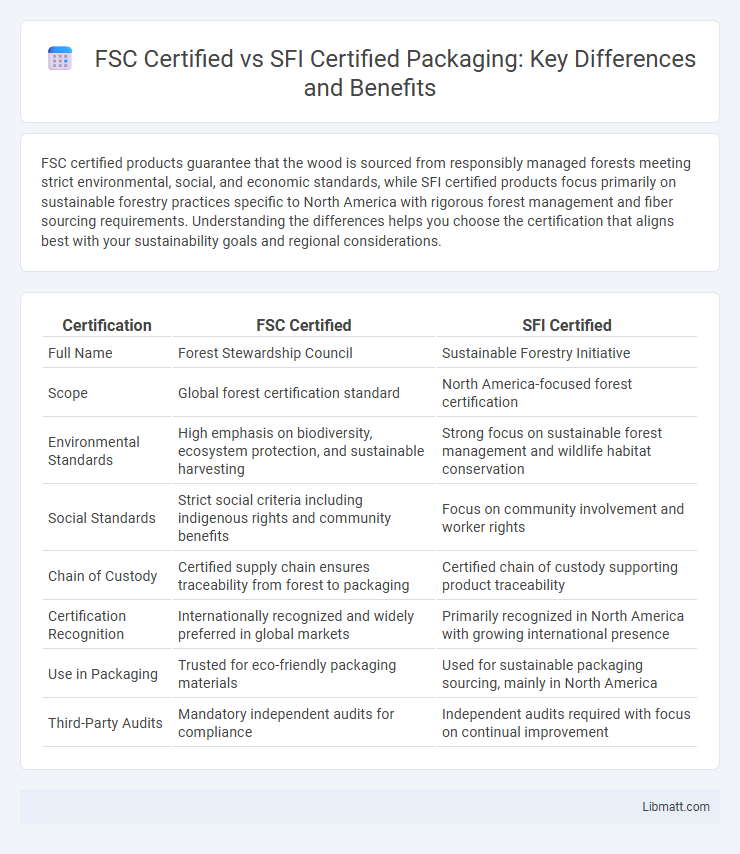 FSC Certified vs SFI Certified Packaging: Key Differences and Benefits