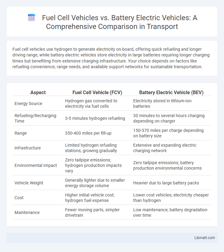 Fuel Cell Vehicles vs. Battery Electric Vehicles: A Comprehensive Comparison in Transport
