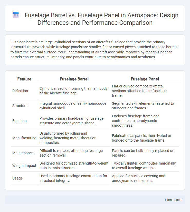 Fuselage Barrel vs. Fuselage Panel in Aerospace: Design Differences and Performance Comparison