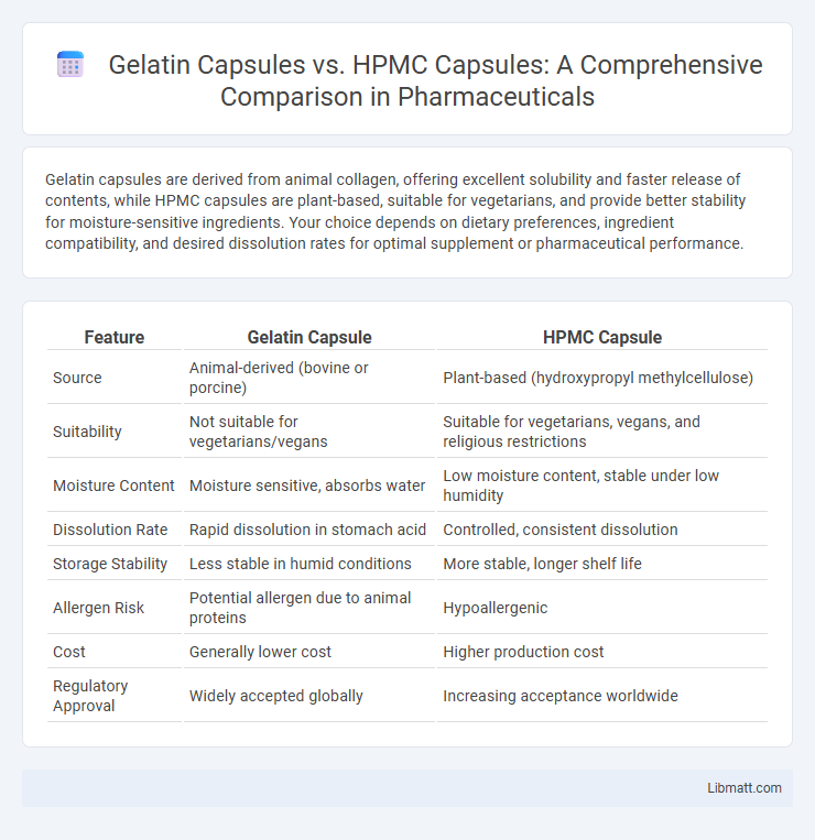 Gelatin Capsules vs. HPMC Capsules: A Comprehensive Comparison in Pharmaceuticals