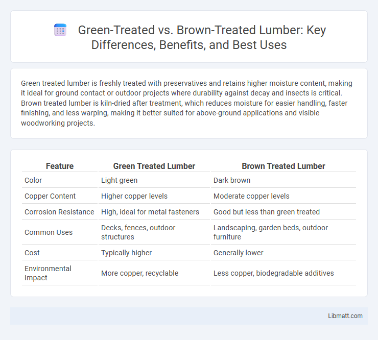 Green-Treated vs. Brown-Treated Lumber: Key Differences, Benefits, and Best Uses